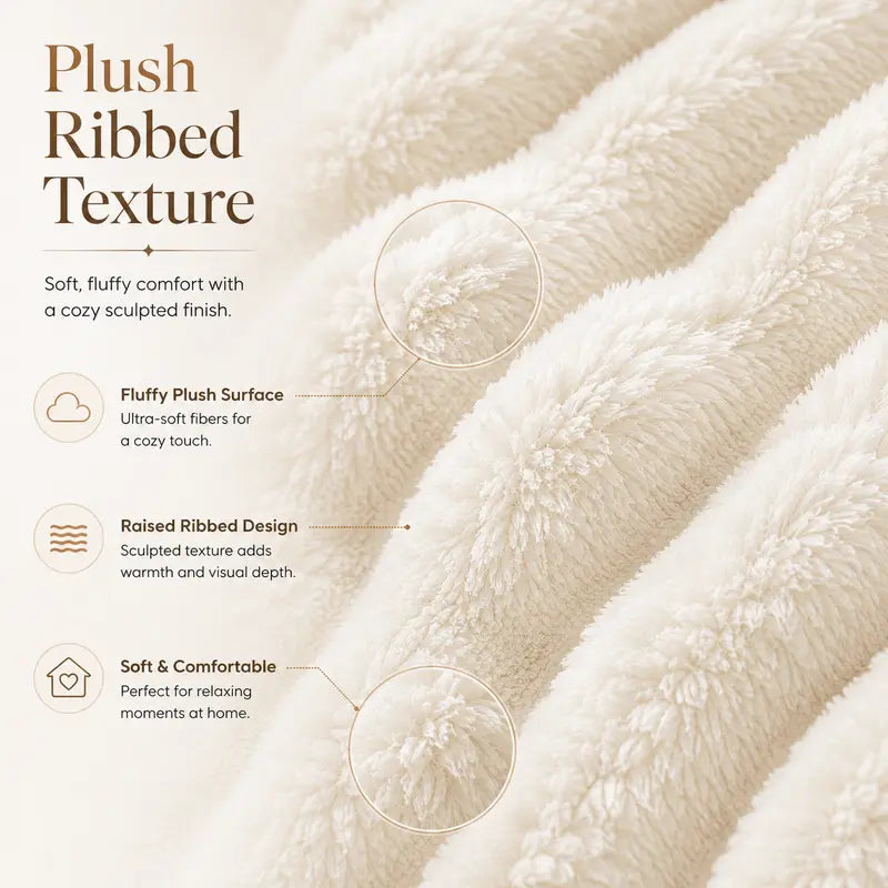 Premium Soft Lightweight Throw Blanket for Couch & Bed – All-Season Plush Cozy Blanket