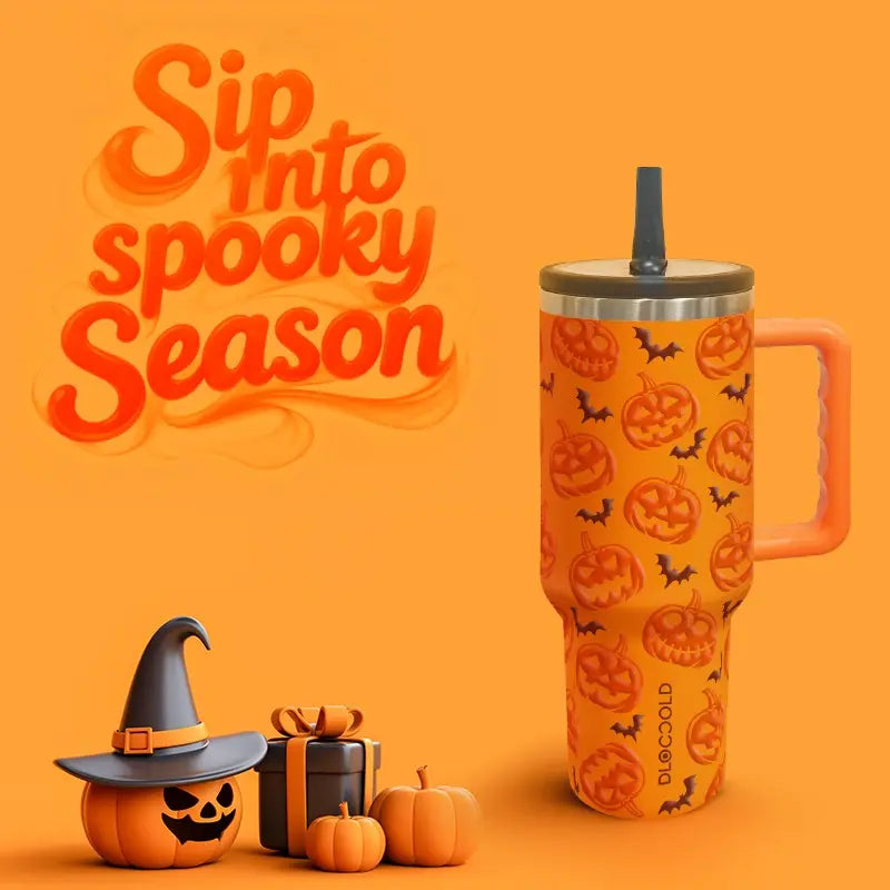 40oz Insulated Stainless Steel Travel Mug with Handle – Leak-Proof Tumbler for Hot & Cold Drinks