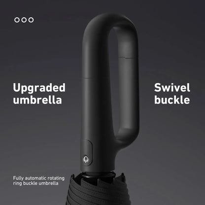Automatic Folding Travel Umbrella – Windproof & Waterproof 10-Rib Compact Umbrella with Auto Open/Close