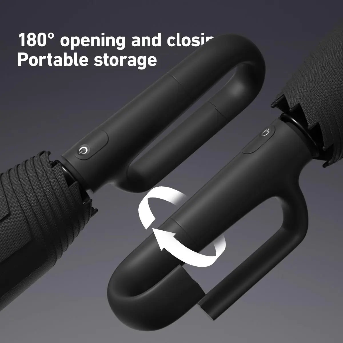 Automatic Folding Travel Umbrella – Windproof & Waterproof 10-Rib Compact Umbrella with Auto Open/Close